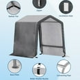thumbnail image 5 of Garvee Outdoor Storage Shed with Roll-Up Door & Vent, 6 ft x 6 ft x 7 ft, Gray, 5 of 9