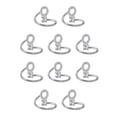 thumbnail image 1 of Guardurnaity Anillo abierto con letras mayúsculas, anillos de compromiso chapados portátiles para interiores y exteriores, viajes, oficina, O 10piezas, 1 of 6