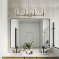 thumbnail image 5 of Aiwen Modern Vanity Light 4-Light Chrome Bathroom Light Fixture over Mirror with Clear Glass Shade, 5 of 10