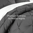 thumbnail image 3 of I DO Luxury Pinch Pleat Duvet Cover Set Twin/Twin XL - Soft Brushed Microfiber Pintuck Bedding, Wrinkle Resistant & Fade Proof, 3 of 6