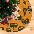 thumbnail image 5 of FMSHPON Halloween Pumpkin Orange Yellow Xmas Christmas Tree Skirt Stand Mat for Holiday Party Decoration Indoor Outdoor 36 inches, 5 of 6