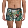 thumbnail image 2 of Bingfone Vintage Print Island Skull Men's Underwear - Casual Stretch Boxer Briefs-Large, 2 of 7