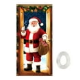 thumbnail image 2 of KeirineCC 1PCS Santa Door Cover,35x71 Inches Funny Merry Christmas Door Cover Santa Claus Welcome Banner,Christmas Festive Porch Lawn Garden Decor for Front Door Holiday Cheer,, 2 of 9