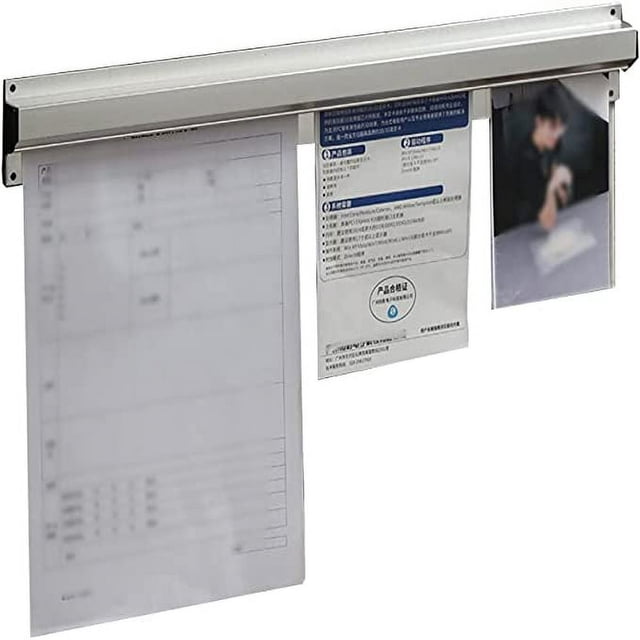 20 Inch Kitchen Slide Check Rack Bill Orders Ticket Holder Tab Grabber Aluminium for Restaurant Cafes Pubs Bars