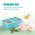 thumbnail image 4 of Wovilon Ice Cubes Tray Ice Lattice Silicone Ice Tray With Lid Summer New Product Ice Mold Creative For Kitchen Wholesale Hot Selling, 4 of 8