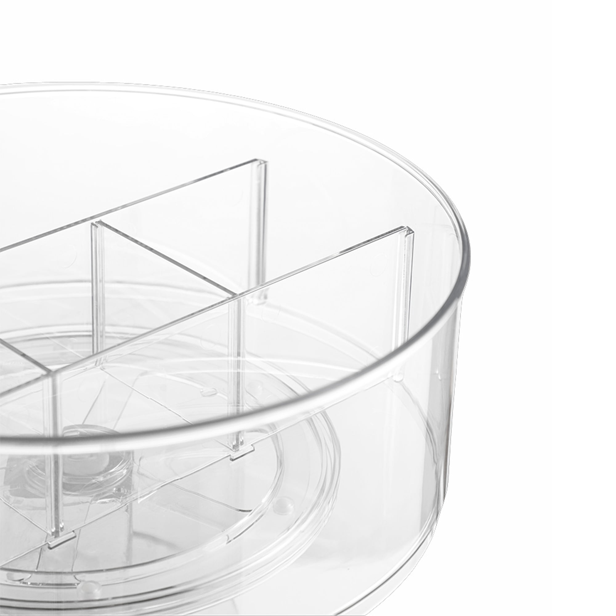 Mainstays High Wall 12-inch Clear Lazy Susan Turntable Organizer