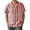 AC03-Red, variant on Inglocry Men's Cuban Guayabera Shirt Short Sleeve Button Down Shirts Casual Summer Beach Striped Linen Shirts Green XL