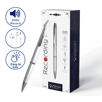 Outsmart Gadgets Digital Pen Voice Recorder - Audio Recordings - 1 Click Operation - Portable USB Playback - 16GB Storage - 250 Audio Hours - Audio Recorder for Lectures and Meetings and MP3 Player