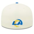thumbnail image 4 of Men's New Era Cream/Royal Los Angeles Rams 2022 Sideline 59FIFTY Fitted Hat, 4 of 6