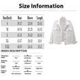 thumbnail image 2 of 3/4 Sleeve Short Denim Jackets for Women Lapel Button Down Cropped Jacket with Pockets Y2k Fashion Casual Solid Color Wash Denim Coats White S, 2 of 5