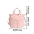 thumbnail image 3 of Women's Casual Shoulder Bag Student Class Handheld Bag Nylon Tote Bag Large Capacity Commute Crossbody Bag, 3 of 7