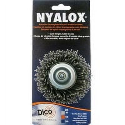 Dico Nyalox 1/4 In. X 2.5 In. Dia. Nylon Cup Brush 1 Pc. Coarse