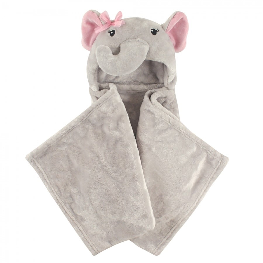 Bear Hudson Baby Unisex Baby and Toddler Hooded Animal Face Plush Blanket One Size 