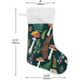 thumbnail image 3 of SKYSONIC Mushroom Christmas Stocking Personalized Large Candy Stocking Hanging Gift Xmas Stockings Decoration for Family Holiday Party Ornaments Decor Fireplace, 3 of 7