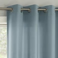 thumbnail image 2 of No. 918 Brandon 2-Piece Magnetic Closure Room Darkening  Grommet Top Curtain Panel, Vintage Blue, 54.0”W x 96"L, 2 of 9