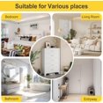 thumbnail image 6 of 5 Drawers Tall White Dresser for Bedroom, 52.16" Metal Dressers & Chests of Drawers Curved Corner Design, Storage Organizer Drawer Chest with Large Capacity for Living Room, Hallway, Entryway, 6 of 6