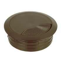 Rok Hardware 25 Pack Round Grommet, 2-3/8" (60mm) Diameter, Made of ABS, Brown