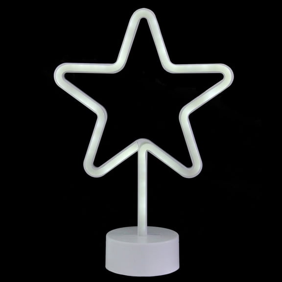 Neon Star Lamp Light - LED Star Night Light for Bedroom, Party, or Holiday Decor