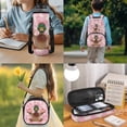 thumbnail image 3 of Yspwyqan Kids Pink Bow Backpack Set for Girls, 4 Piece Set with Lunch Box Water Bottle Bag, Mallard Duck Lightweight Laptop Backpack for Elementary Travel, 3 of 7