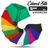 Assorted 9 inch Colored Silks- Professional Grade (12 Pack)