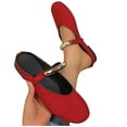 thumbnail image 4 of Quaouag Mules for Women Flats Comfortable Soft Memory Foam Insole Shoes, 4 of 7