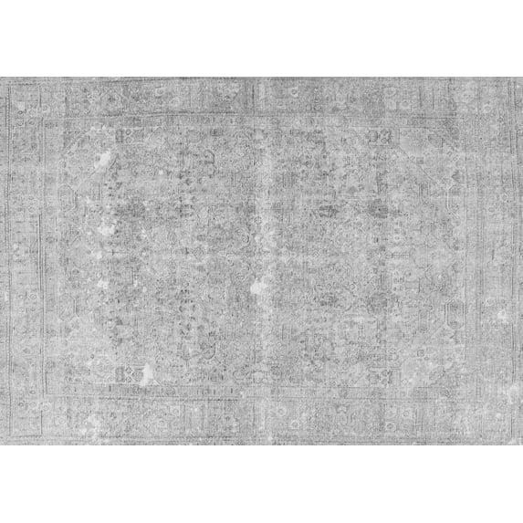 Ahgly Company Indoor Rectangle Persian Gray Traditional Area Rugs, 4' x 6'