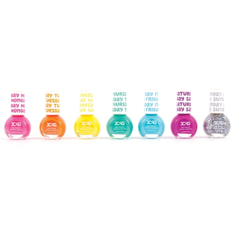 3C4G: Rainbow Days Of The Week Nail Polish Set - 7 Bottles, Make