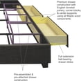 thumbnail image 3 of Republic Design House "Steel-Core" 4 Drawer Platform Storage Bed, 3 of 5