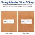 thumbnail image 5 of Avery Waterproof Address Labels, 1" x 2-5/8", White, 1,500ct (5520), 5 of 12