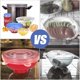 thumbnail image 5 of FZFLZDH - 6 fundas elásticas de silicona para alimentos, de grado alimenticio platino, sin BPA, flexibles, reutilizables, duraderas y expandibles, ecológicas, color blanco, 5 of 8