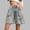 Blue, variant on Retro Hole Design Denim Pants Women's Summer Waisted Wide Leg Cropped Pants Women Casual Pants Blue L
