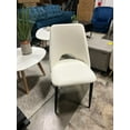 thumbnail image 3 of Aykah Chaise Blanche Noire Moderne Mi-Siècle, Ensemble de 2, 3 of 3