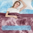 thumbnail image 3 of Teler Cooling Blanket for Hot Sleepers, Lightweight Summer Cold Thin Blankets for Sleeping, Throw Size(50.2"*60.2"), Purple, 3 of 8
