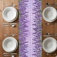 thumbnail image 4 of Table Runner 36 Inches Long for Kitchen Dining, Purple Lavender Dresser Scarf Farmhouse, Dining Table Decorations for Wedding/Parties, Spring Watercolor Wildflowers Plant Plaid 13 x 36 In, 4 of 8