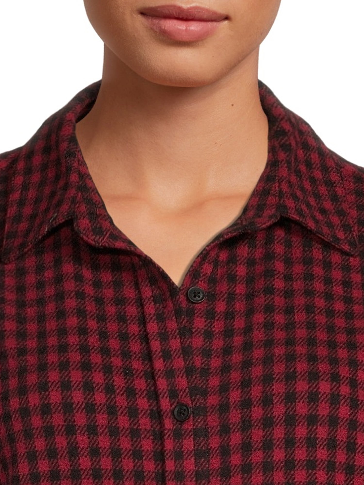 Blu White Blu's Women's Plaid Button Down Dress