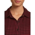 thumbnail image 4 of Blu White Blu's Women's Plaid Button Down Dress, 4 of 5