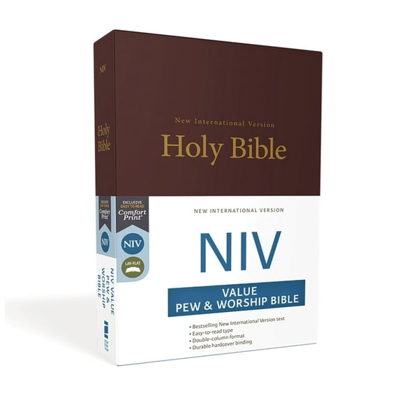 NIV, Value Pew and Worship Bible, Hardcover, Burgundy, (Hardcover)