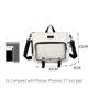 thumbnail image 4 of Mochila de bolsillo transparente para mujeres de gran capacidad, mochila de calle transparente con hombros transparentes, 4 of 5