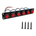 thumbnail image 4 of davian Rocker Switch Panel Mount on Off Toggle Pre Wired Replacement Screw Mounting Waterproof Aluminum PP Build Suitable for Automotive Marine Boats RVs Tra 6 Gang, 4 of 8