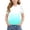 Mint Green, variant on Girls Trendy T-Shirt, Gradient Graphic Casual Summer Puff Short Sleeve Kids Cute Tee Yellow Size 14
