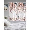 thumbnail image 4 of Living Room Curtains 72 Inches length, Brown Eucalyptus Fall Window Treatment Curtain Drapes, Botanical Weeping Leaves Pastoral Light Filtering Drapes for Bedroom Laundry Room, 52"x72", 2 Panels, 4 of 7