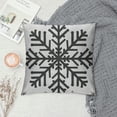thumbnail image 2 of Qinduosi Christmas Pillow Covers Christmas Decor Linen Pillowcase Winter Snowflake Decorations Christmas Throw Pillows Christmas Holiday Decor Outdoor Cushion Covers for Couch Home Decor White, 2 of 5