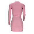 thumbnail image 4 of LYXSSBYX Womens Dresses under 10.00 Womens Holiday V Neck Print Dress Ladies Long Sleeves Party Beach Dress, 4 of 6