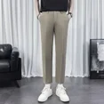 thumbnail image 3 of Pantalones de traje de color sólido para hombre, pantalones rectos de verano para hombre, ropa elegante de talla grande, oferta de sastrería barata de alta calidad, 3 of 5
