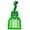 Green, variant on Cat-Shaped Litter Scoop, 11 3/8" Long and 5" Wide, Unique Cat Face and Tail Handle, Durable Plastic, Large Hanging Hole, Perfect for Easy Litter Box Cleaning, Blue