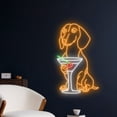 thumbnail image 2 of Handmadetneonsign Dachshund Drinking Martini Neon Sign, Dachshund Dog Art Decor, Martini Wall Decor, 2 of 5