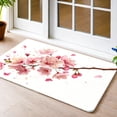 thumbnail image 6 of Sakura Pattern Flannel Doormat, Non-Slip Rubber Backing, Machine Washable, Indoor Outdoor Rug for Bedroom Bathroom Kitchen Porch Entryway Pet Mat, 6 of 10