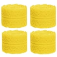 thumbnail image 7 of Colorful Lace Trim 4 Rolls in Total 43.7 Yard Crochet Lace Ribbon for Sewing Crafts Bouquet Gift Wrapping,3cm×10 M Each Fabric Bilateral Lace Ribbon,Vintage Lacing Trim Ribbons, Crafting Lacing,Yellow, 7 of 7