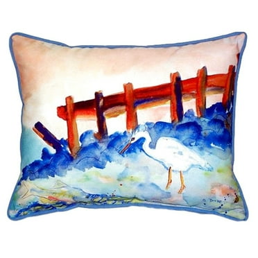 Great Heron Indoor/Outdoor Lumbar Pillow