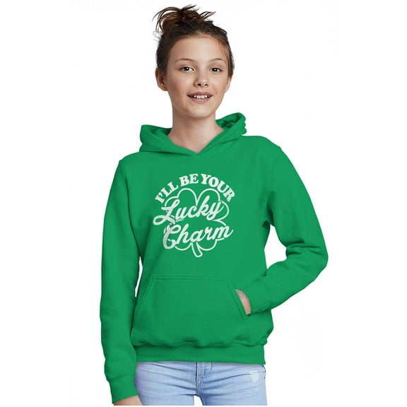 I'll Be Your Lucky Charm Clover Youth Hoodie Boy Girl Teen Brisco Brands XS